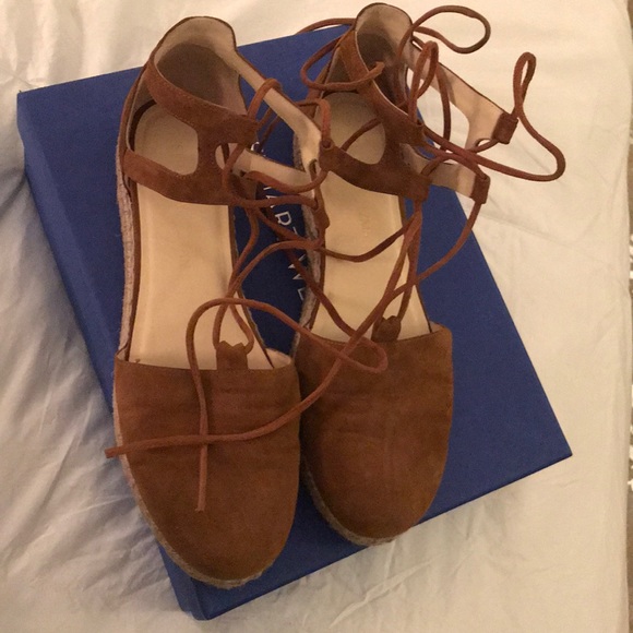 Stuart Weitzman Walk My Way Lace up Espadrille - Picture 4 of 8